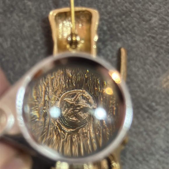 Vintage Toy Soldier Pin Brooch Nutcracker Enamel Silver Tone Metal Rhinestones - Picture 8 of 9